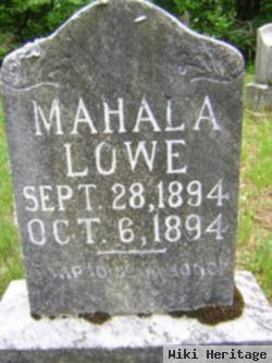 Mahala A Lowe