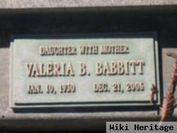 Valeria B Babbitt