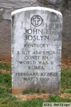 Sgt John F Joslyn