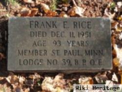 Frank E Rice