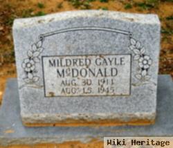 Mildred Gayle Mcdonald