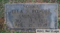 Ella Ventte "nonnie" Ponder Saunders