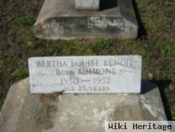 Bertha Louise Simmons Benoit