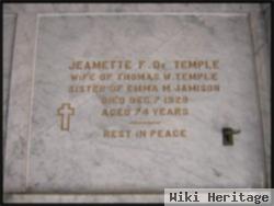 Jeanette "nettie" Friend Temple