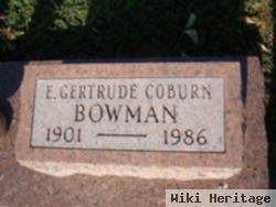 E Gertrude Coburn Bowman