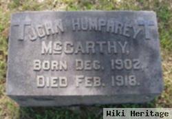 John Humphrey "jack" Mccarthy