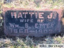 Harriet J "hattie" Etter