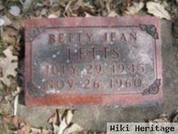 Betty Jean Letts