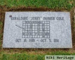 Geraldine "jerry" Faibish Cole