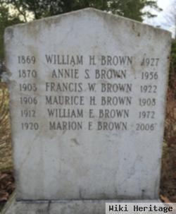 Marion F Brown