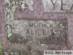 Alice M Yeager