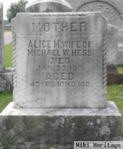 Alice M Kurtz Hess