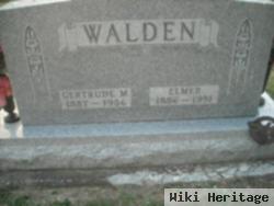 Gertrude M Walden