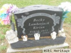 Rebecca J "becky" Lamberjack Kirian