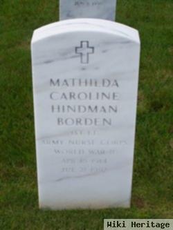 Mathilda Caroline Hindman Borden