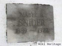 Mabel B Snider