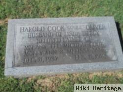 Harold Cook "cookie" Oliver