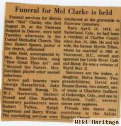 Melvin Dale Clarke