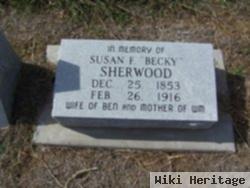 Susan F "becky" Sherwood