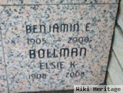 Benjamin E Bollman