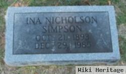 Ina Nicholson Simpson