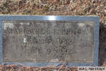 Margaret E Brown