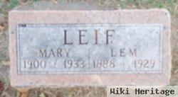 Thomas Lemuel "lem" Leif