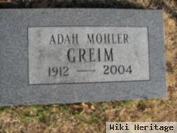 Adah Mohler Greim