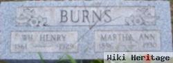 Martha Ann King Burns