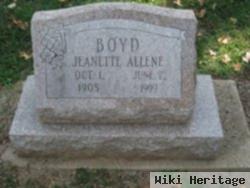 Jeanette Allene "allene" Boyd