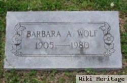 Barbara A Cunningham Wolf