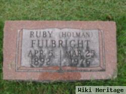 Ruby Holman Fulbright