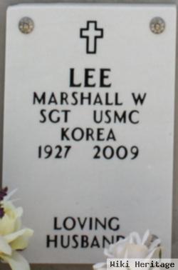 Marshall W. Lee