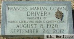 Frances Marian Cowan Driver