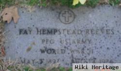 Pfc Fay Hempstead Reeves