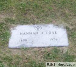 Hannah J. Toye