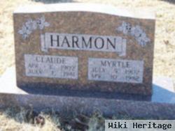 Myrtle Clemmie Mcspadden Harmon