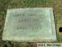 Sadye Johnson Langston