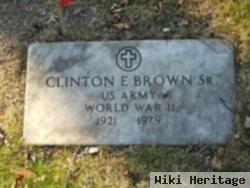 Clinton E Brown, Sr