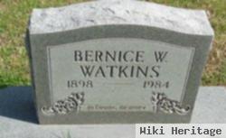 Bernice W Watkins