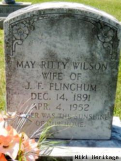 May Ritty Wilson Flinchum