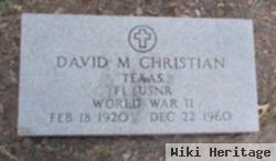 David M Christian