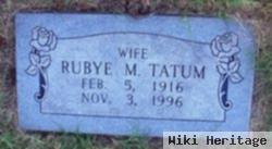 Rubye M. Tatum