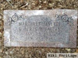 Margaret Janette Roberts Mccauley