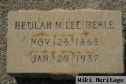 Beulah M. Lee Dekle