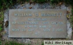 Dr William D Bennett