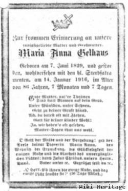 Maria Anna Gelhaus