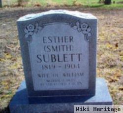 Esther Smith Sublett