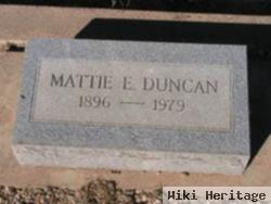 Mattie E Duncan