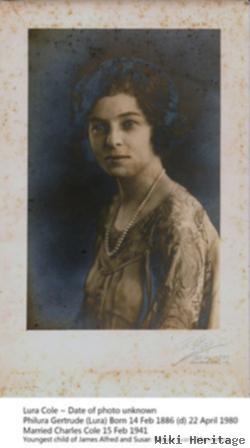 Philura Gertrude "lura" Mannering Cole